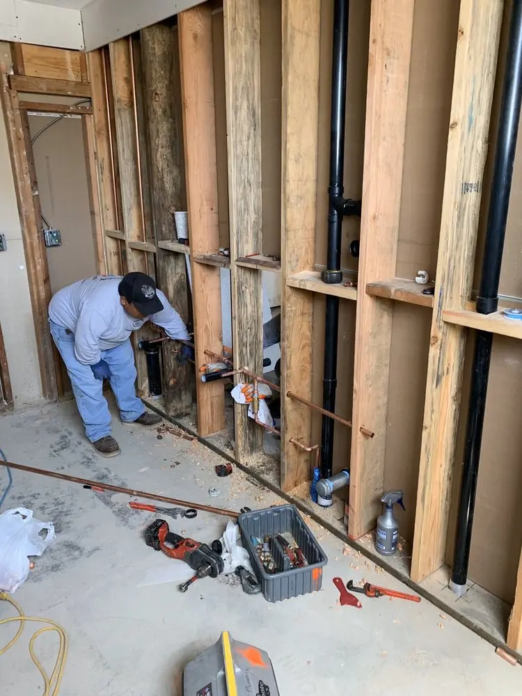 Commercial rough-in plumbing for Water Heater Replacement in Key Center